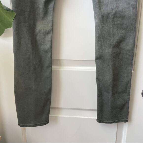 Divided H&M Moto Skinny Jeans Olive Green Distressed 29 - Picture 7 of 9